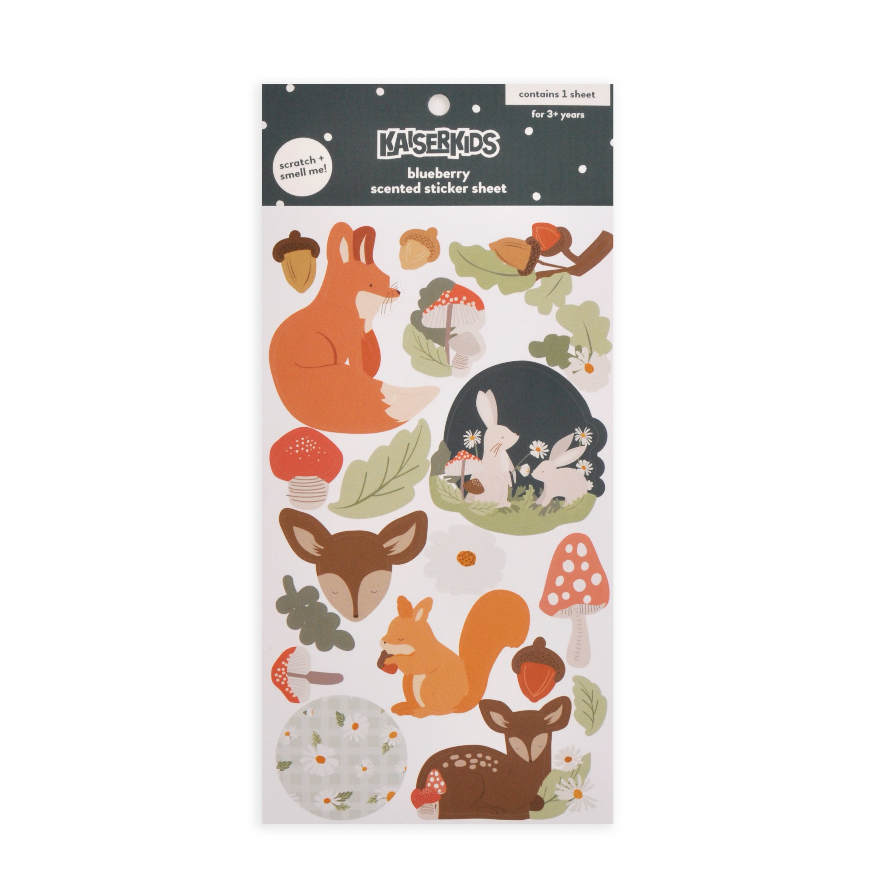 Kaiser Creative Club - Kids Sticker Sheet Scented - WOODLANDS